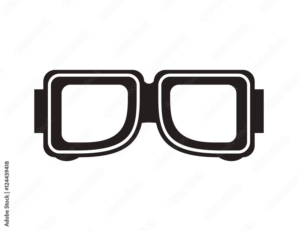 industrial security glasses protection equipment over white background. vector illustration industrial security glasses protection equipment over white background. vector illustration