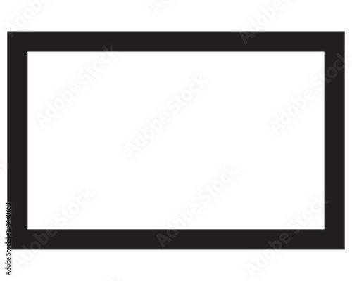 Empty blank black isolated