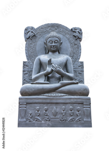 Buddha statue isolated on white background.Buddha image isolated