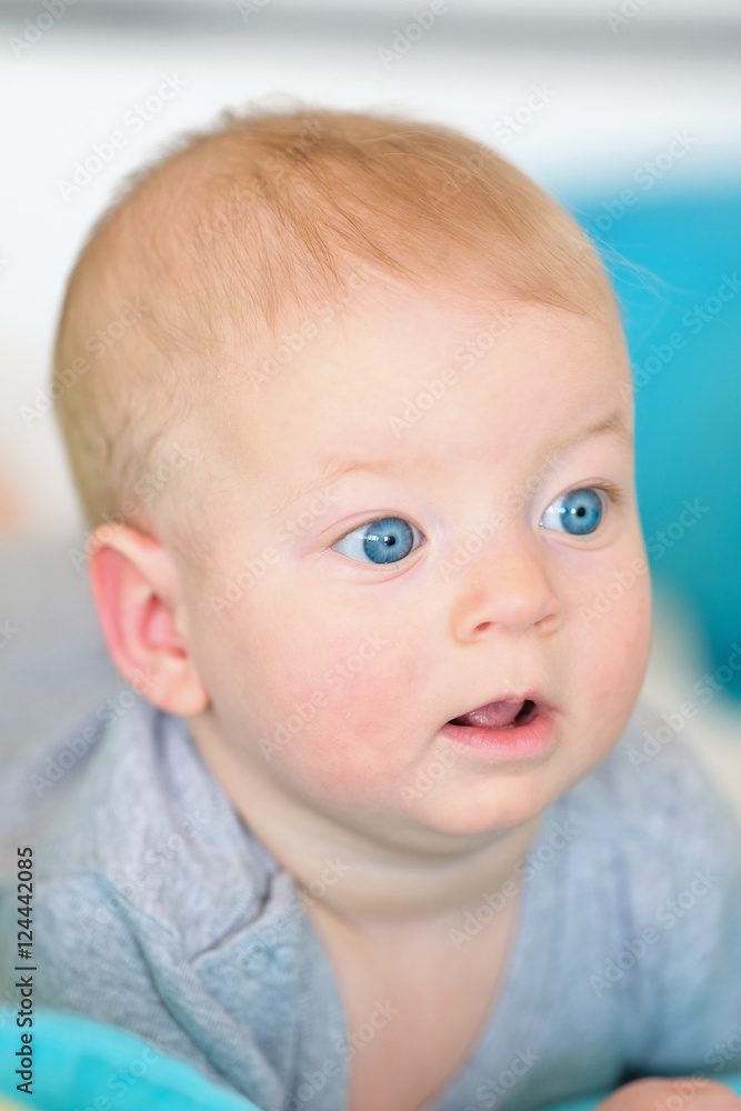 Baby with blue eyes