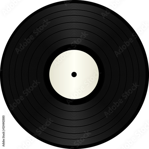 isolated vinyl record