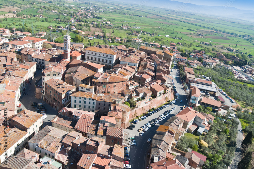 The town of Foiano in Val di Chiana Tuscany-Italy