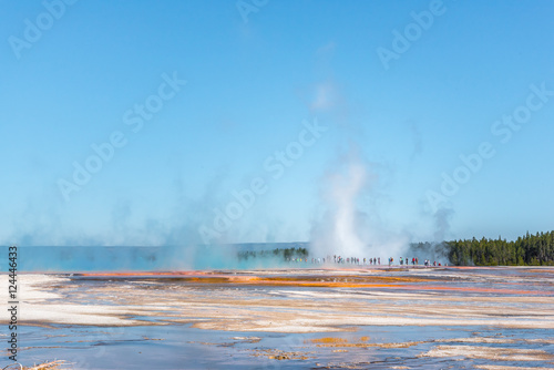 Thermal feature in Yellowstone National Park photo