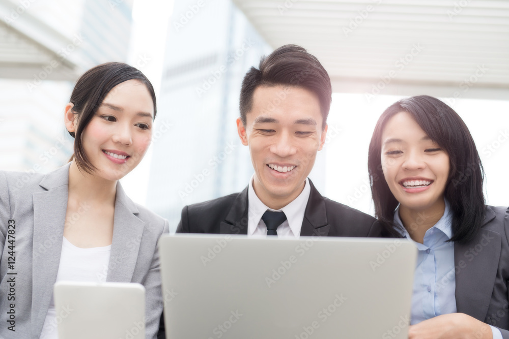 businesspeople use notebook in office businesspeople use notebook in office