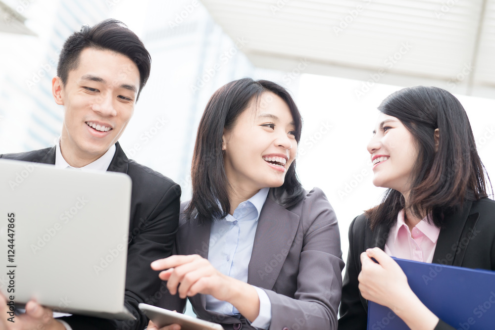 businesspeople use notebook in office businesspeople use notebook in office