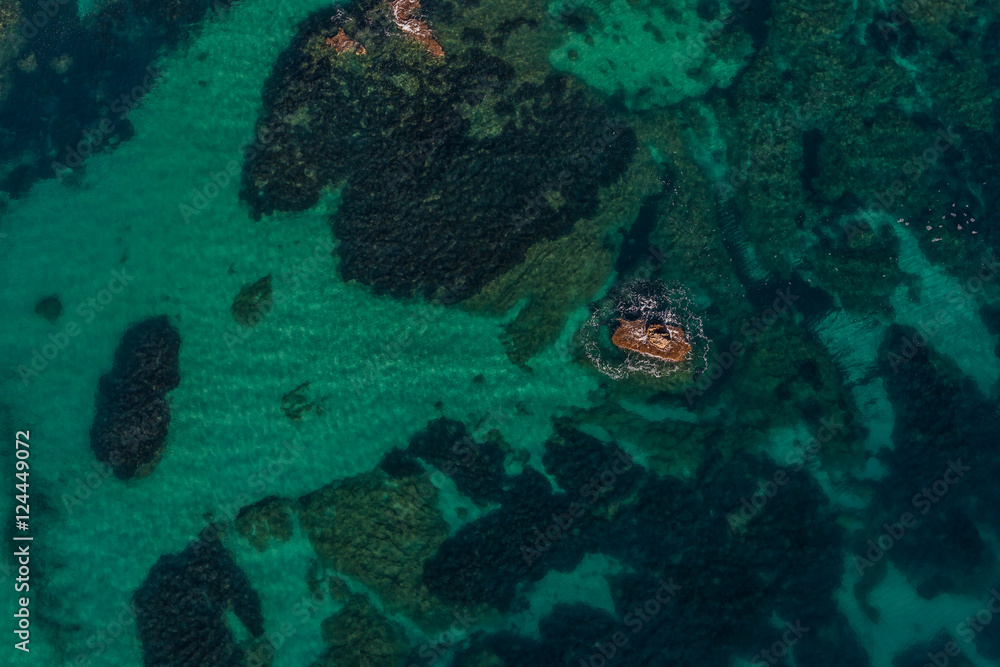 Fototapeta premium aerial view of the Greece coast line