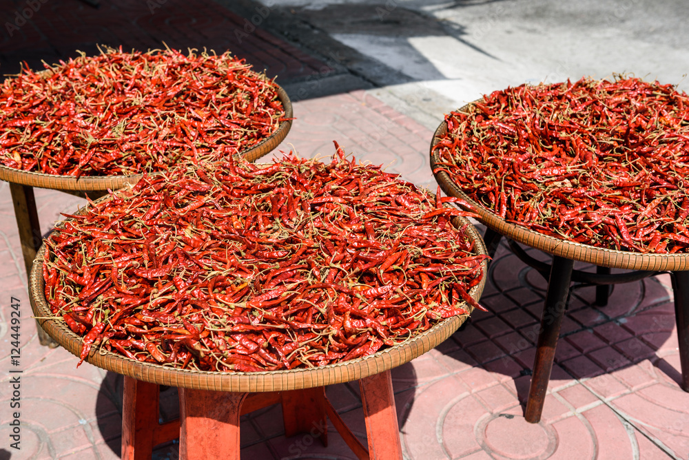 red dried chilli pepper for Thai food red dried chilli pepper for Thai food