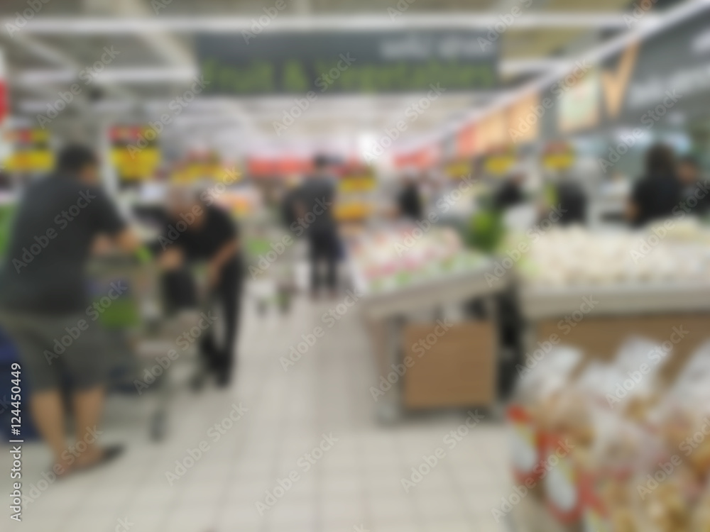 Obraz premium Blur consumer customer