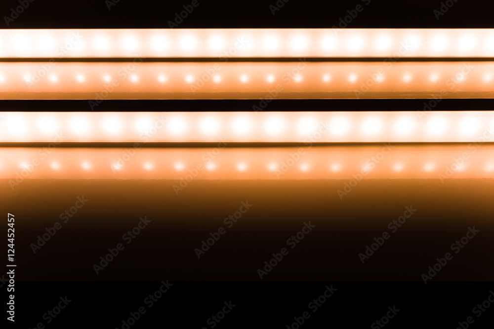colour of led rigid strip lighht : two of led light line on warm tone