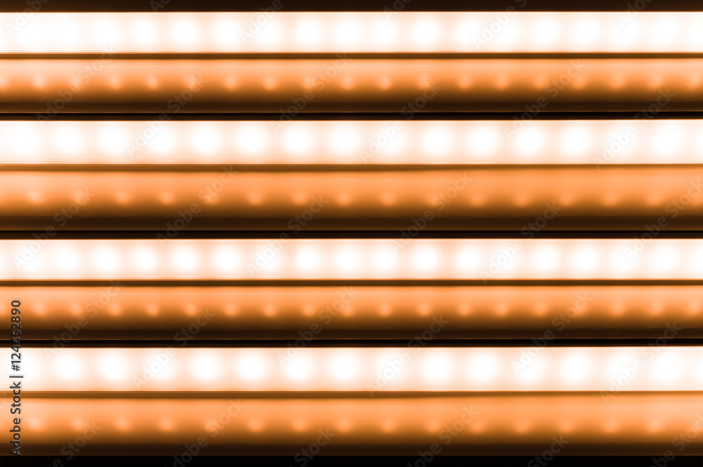 colour of led rigid strip lighht : four of led light line on warm tone