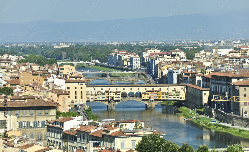Panoramica de Florencia con Ponte Vecchio