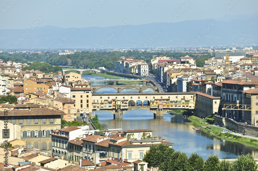Vista general del puente Vecchio