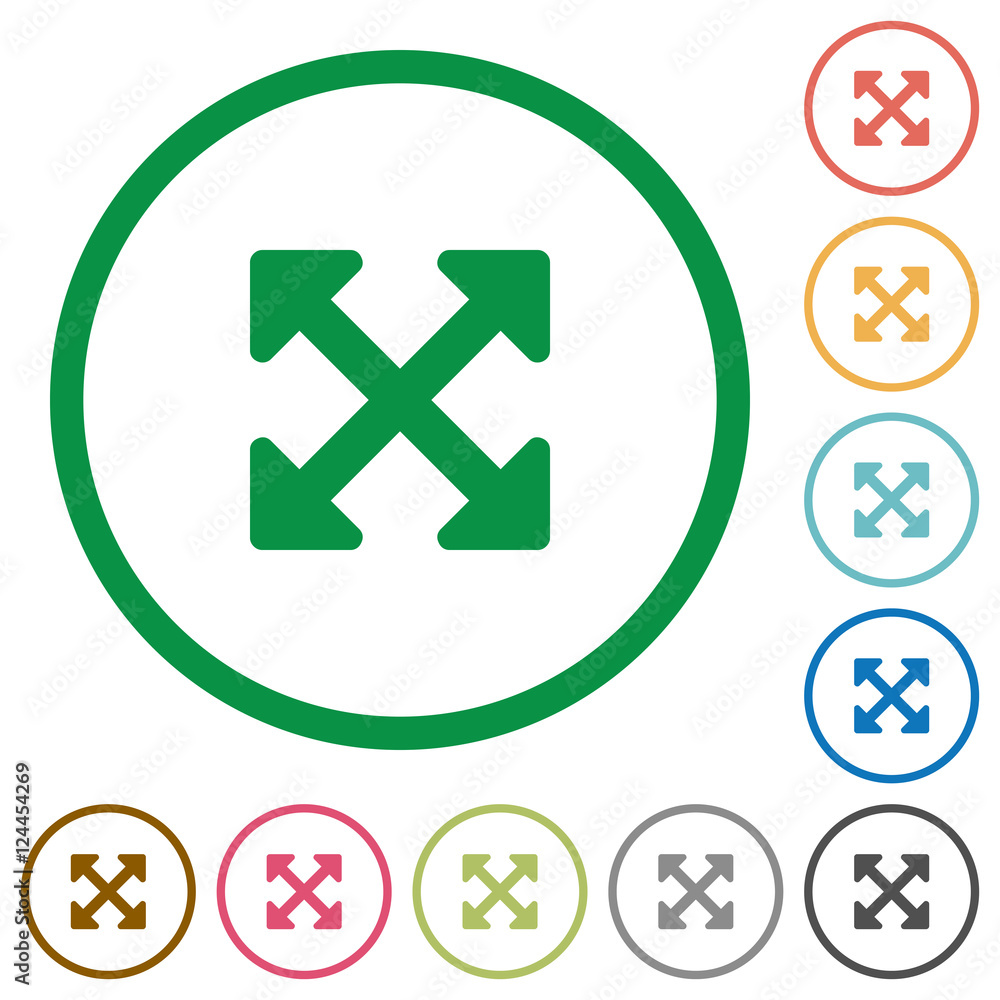Resize full alt flat icons with outlines Resize full alt flat icons with outlines