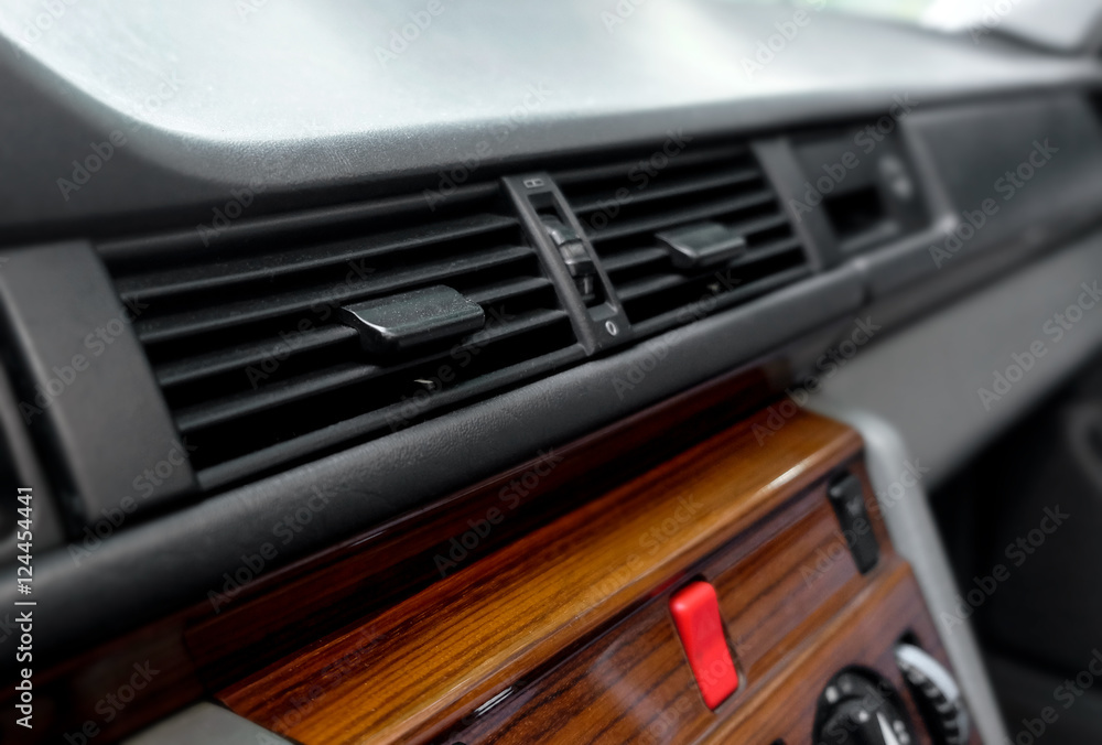 Car dashboard close-up