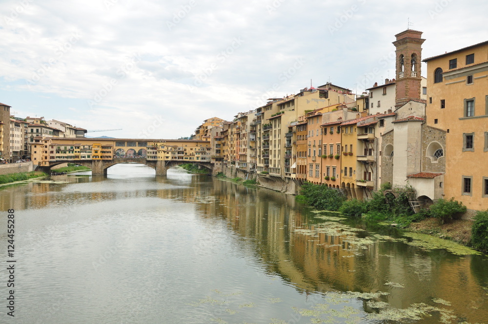 Lateral casas Ponte Vecchio