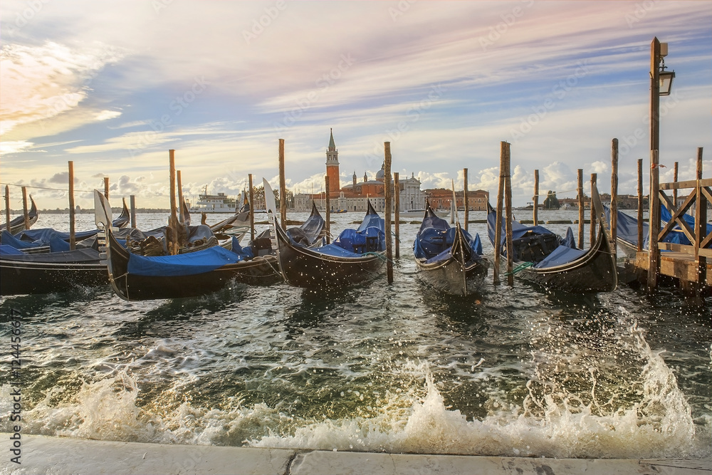 venetian gondolas in Venice
