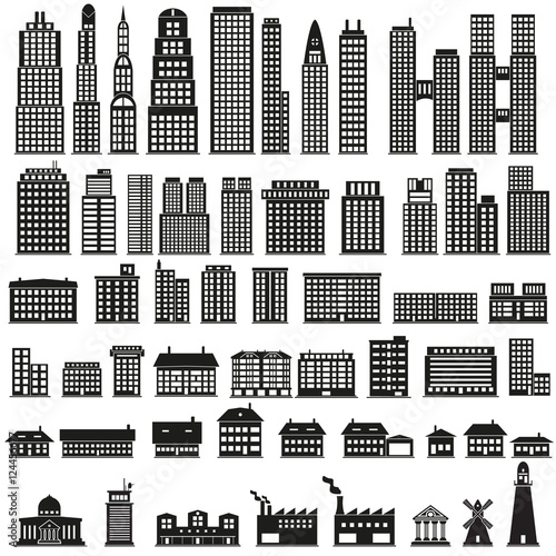 Set of buildings