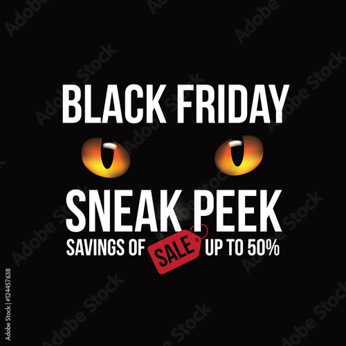 
Black Friday sale sneak peek design template.
