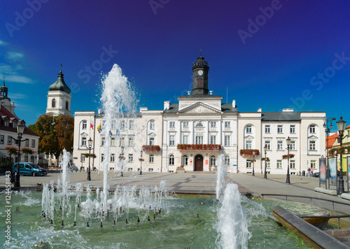 cityhall in old town of Plock, Warsaw