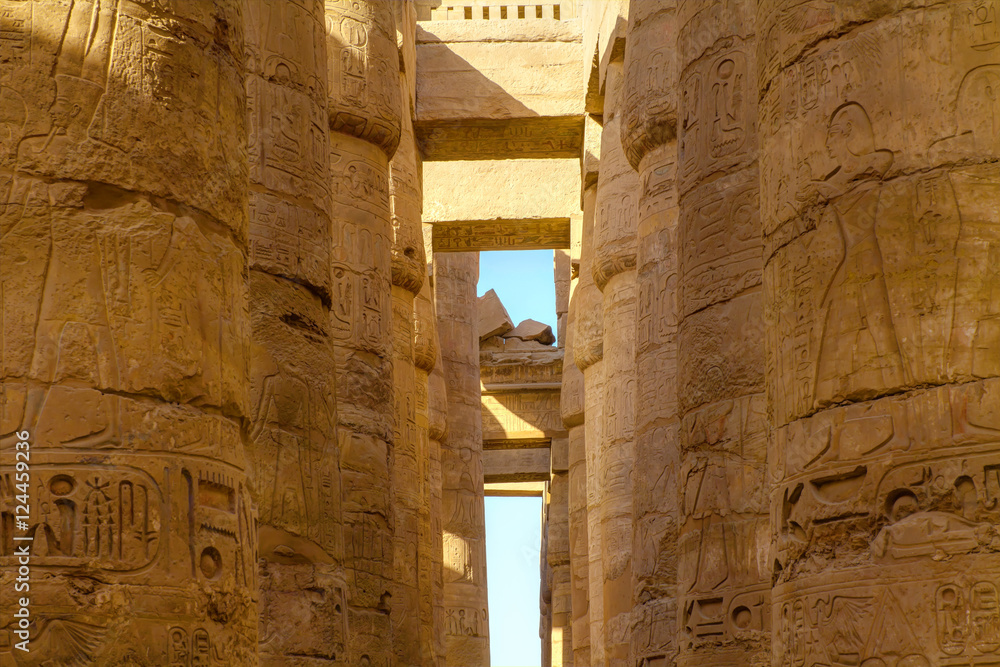 Karnak Temple, the largest temple complex of ancient Egypt, HDR Image.