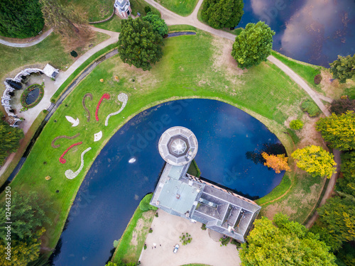 Aerial view of Rosendaal castle, Netherlands photo