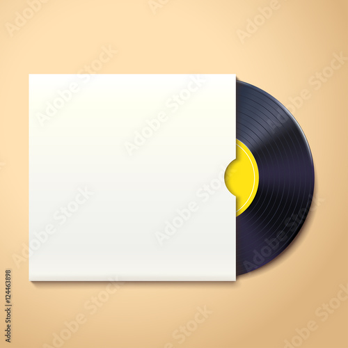 vinyl record with shadow