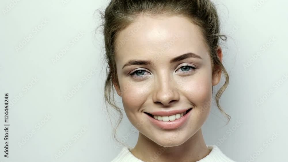 Business woman portrait. Happy smiling young female professional indoor portrait closeup Business woman portrait. Happy smiling young female professional indoor portrait closeup