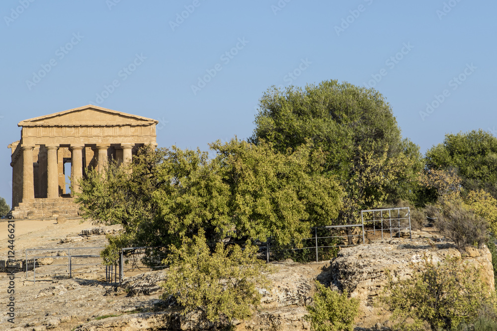 Temple of Concordia, a Greek temple in the Temple Valley (Valle dei Templi) in Agrigento, Sicily, Italy
