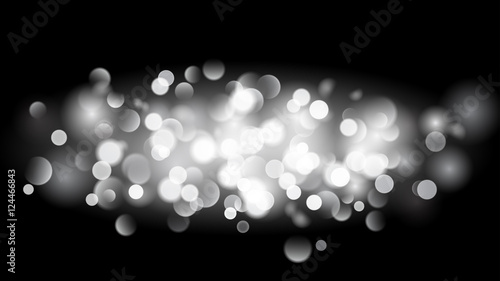 Abstract background with bokeh effect in white