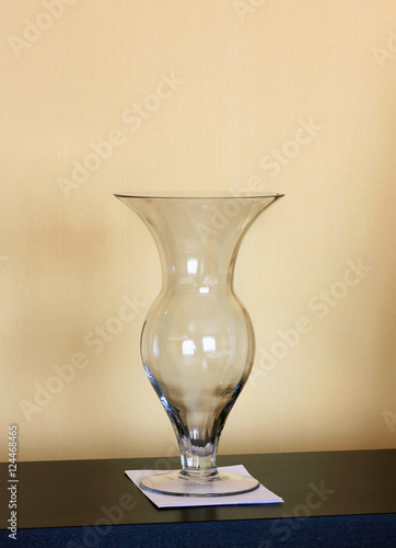 Glass vase on a background of wall © pingvin57