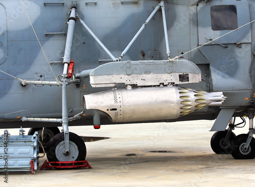 Konstfotografi Airborne armament of the attack  helicopter