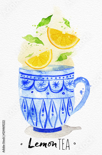 Obraz na płótnie Herbata cytrynowa