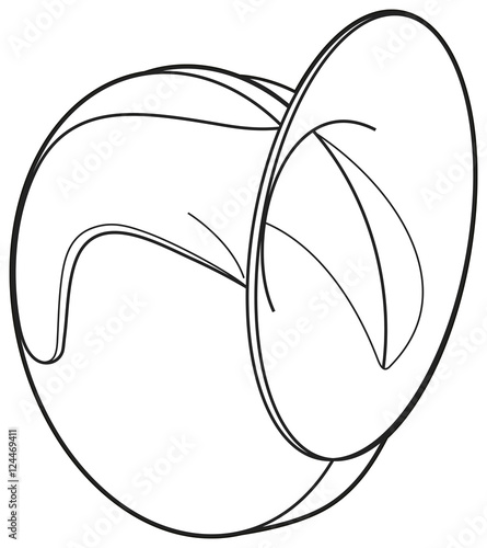 Car horn sign front view