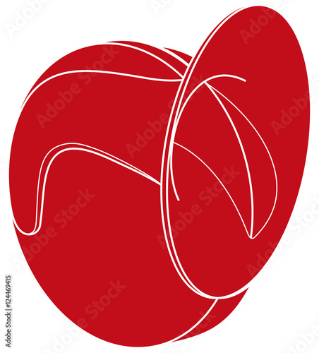 Red car horn sign