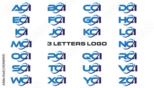 3 letters modern generic swoosh logo ACI, BCI, CCI, DCI, ECI, FCI, GCI, HCI,ICI, JCI, KCI, LCI, MCI, NCI, OCI, PCI, QCI, RCI, SCI, TCI, UCI, VCI, WCI, XCI, YCI, ZCI