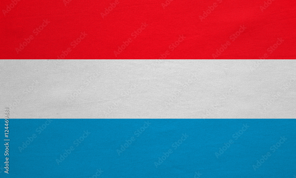 Flag of Luxembourg real detailed fabric texture Flag of Luxembourg real detailed fabric texture