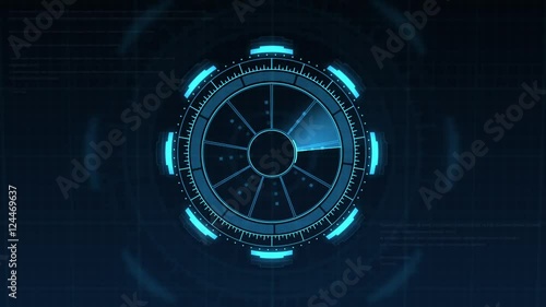 HUD Heads Up Display Scanner high tech target digital