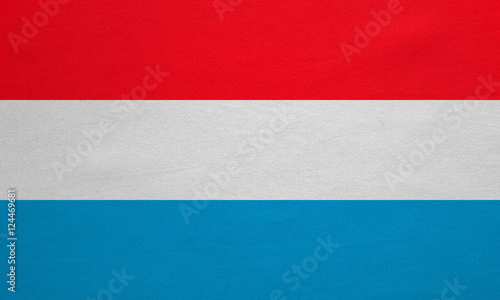 Flag of Luxembourg real detailed fabric texture © 12ee12