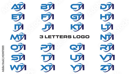 3 letters modern generic swoosh logo ATI, BTI, CTI, DTI, ETI, FTI, GTI, HTI,ITI, JTI, KTI, LTI, MTI, NTI, OTI, PTI, QTI, RTI, STI, TTI, UTI, VTI, WTI, XTI, YTI, ZTI photo
