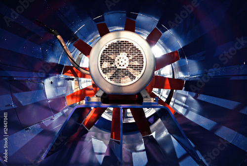 Big industrial ventilation fan