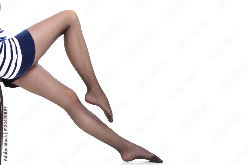 Beautiful legs of slim girl