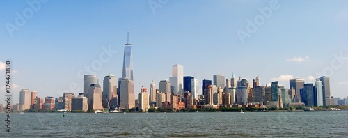 Panoramic view of Manhattan in New York City.