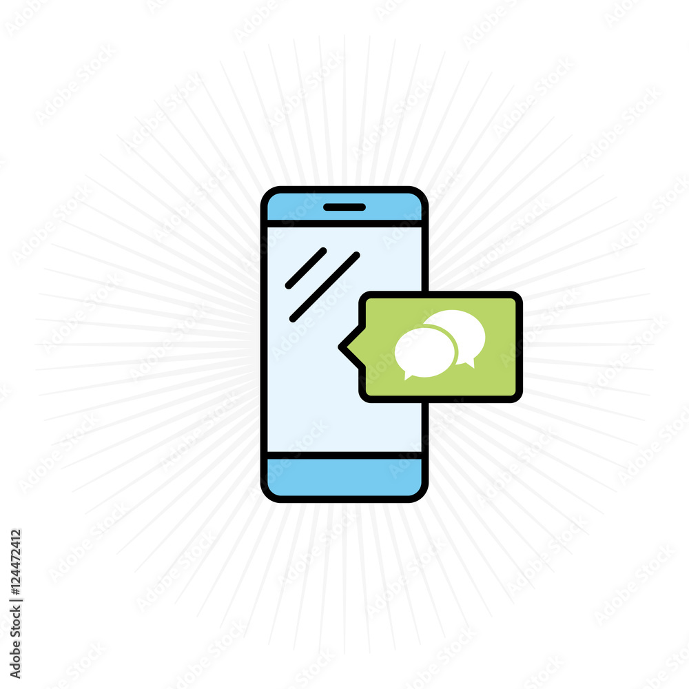Phone & Message Icon Phone & Message Icon