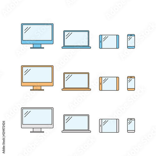 Devices Flat Icons © Reservoir Dots