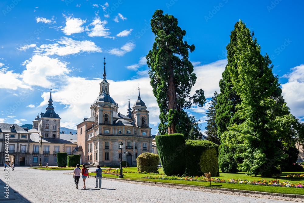 Obraz premium Palace from La Granja de San Ildefonso, Segovia, Castile and Leon, Spain