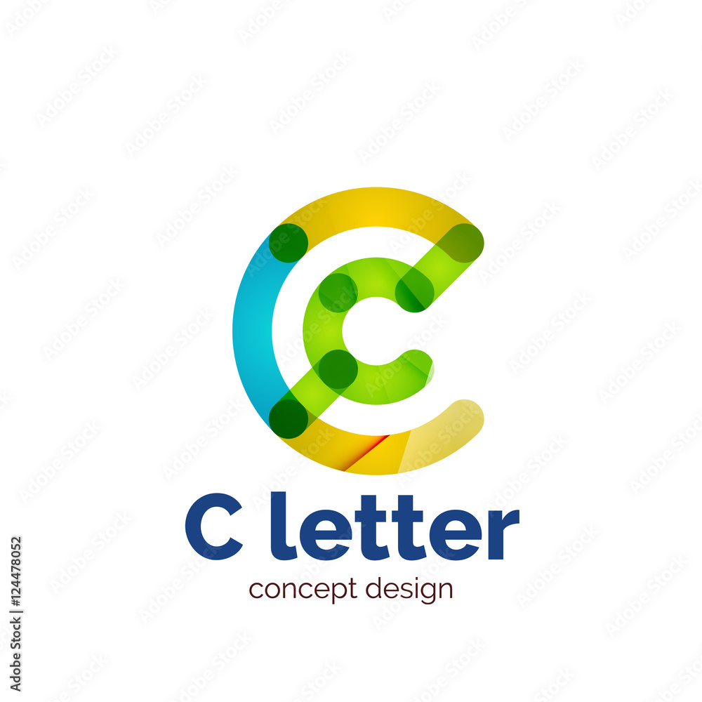 Vector modern minimalistic letter concept logo Vector modern minimalistic letter concept logo
