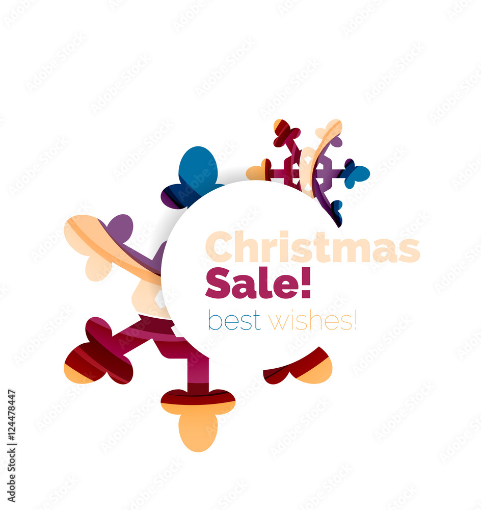 Christmas and New Year sale banner