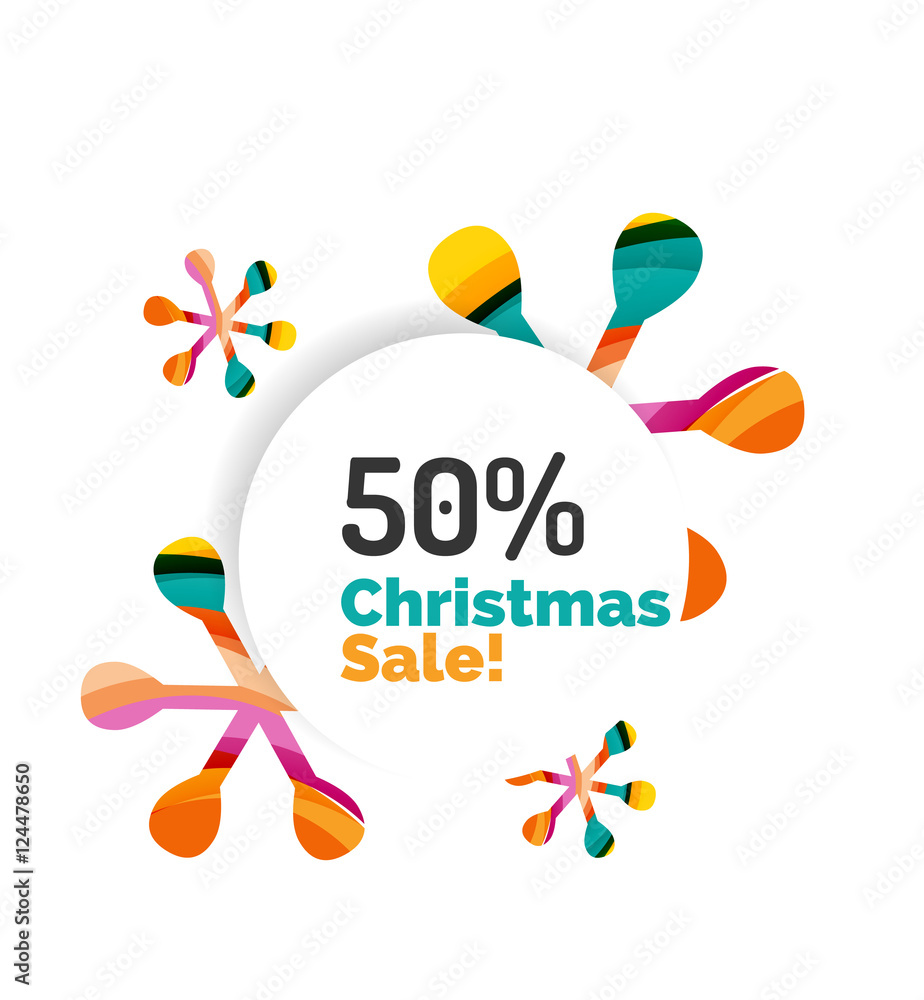 Abstract geometric Christmas banner Abstract geometric Christmas banner