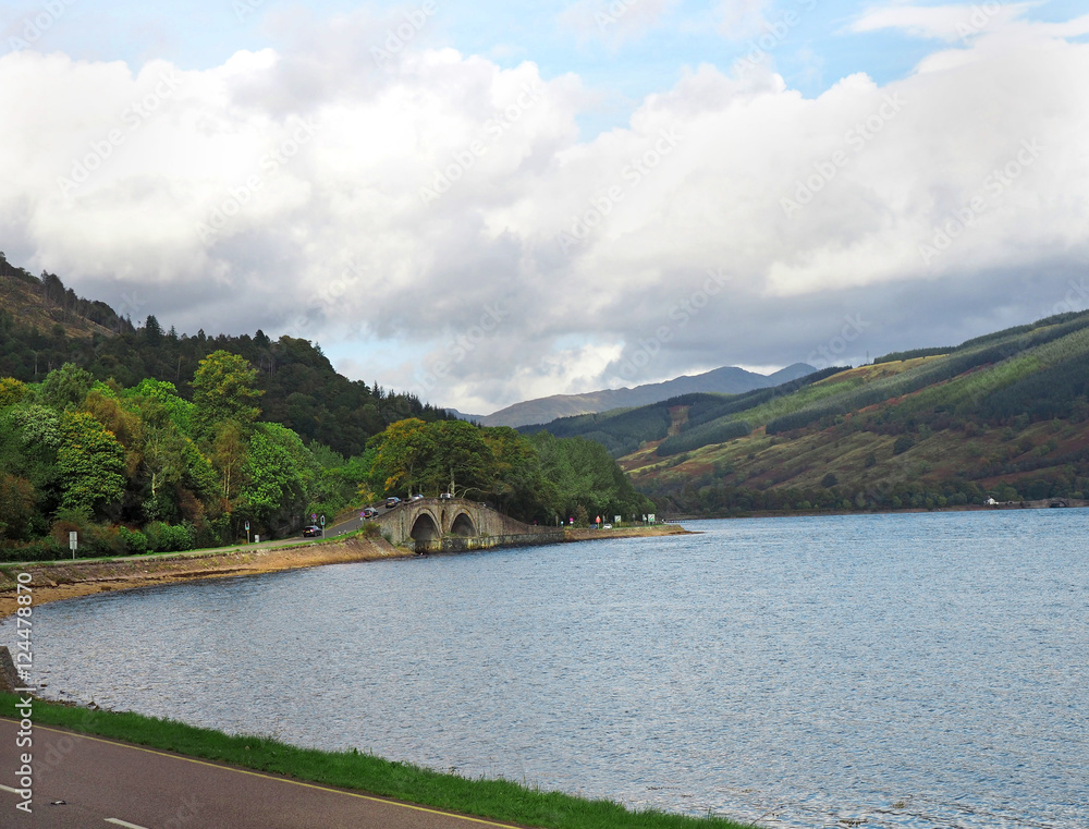 Loch Fyne, Scotland, with Inveraray bridge