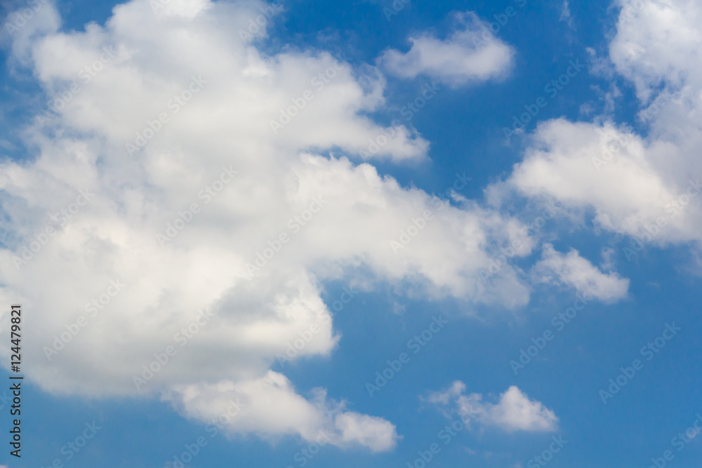 blue sky with cloud